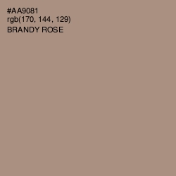 #AA9081 - Brandy Rose Color Image
